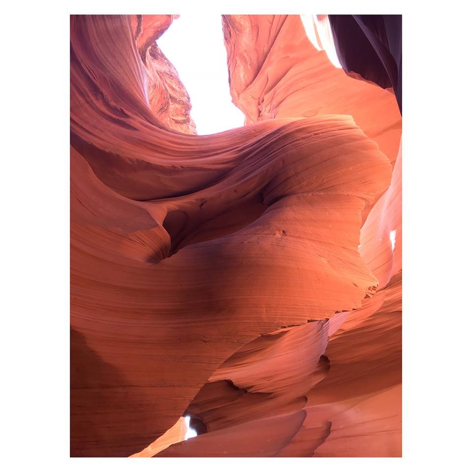 Lady in the wind antelope canyon
